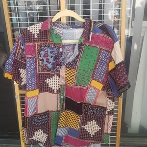 African print shirt